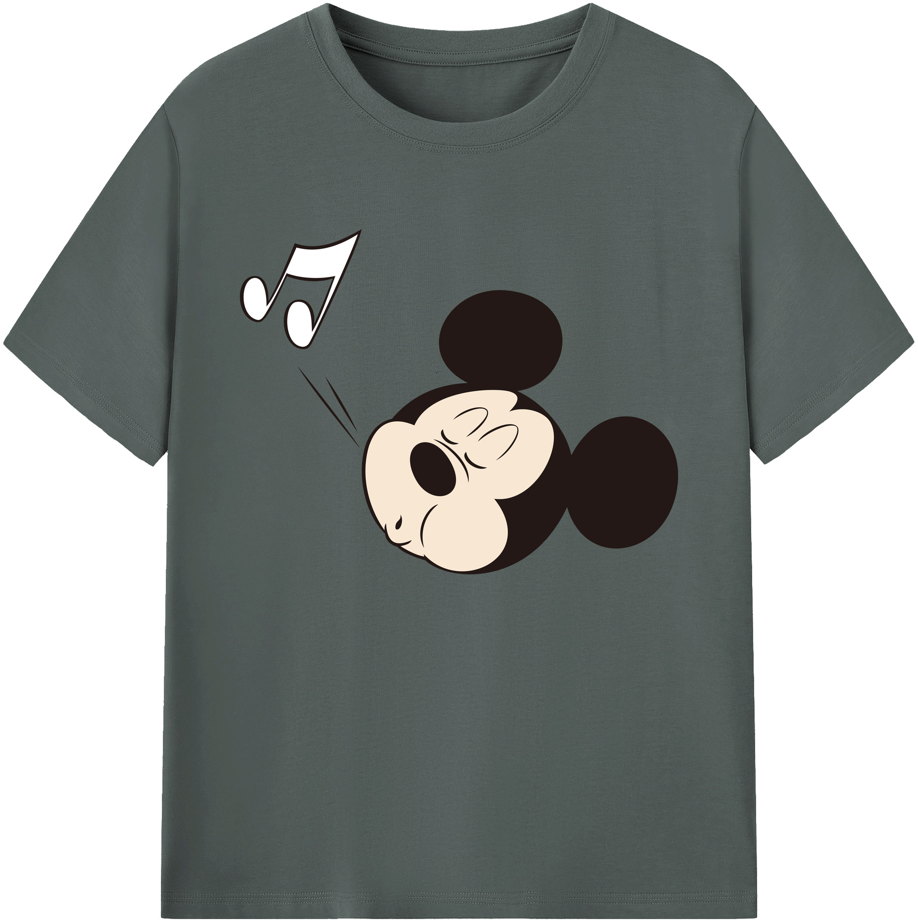 ミッキーマウス Mickey Mouse 綿100％ メンズ半袖Tシャツ｜肌触りやわらか＆通気性